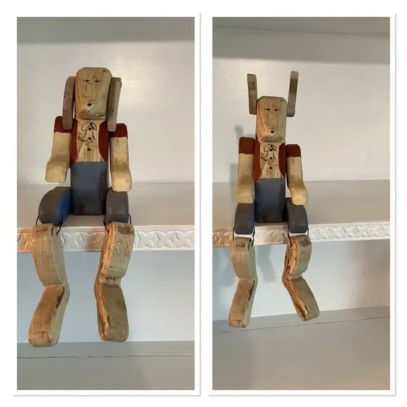 Wood Dog Shelf Sitter - Picture 2 of 4